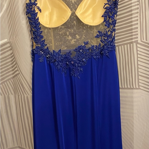 Royal Blue prom dress - Picture 6 of 7